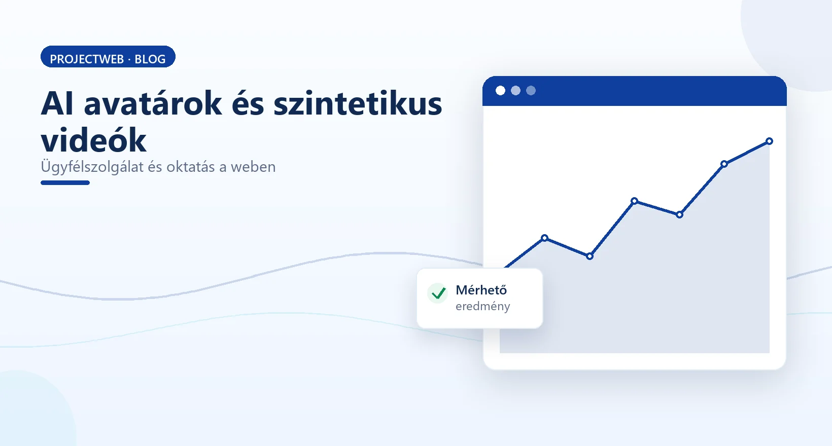 AI avatárok és szintetikus videók a weboldal ügyfélszolgálati és oktató oldalain, illusztráció