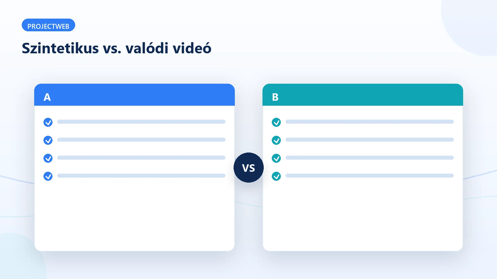 AI szintetikus videó és valódi videó összehasonlítása