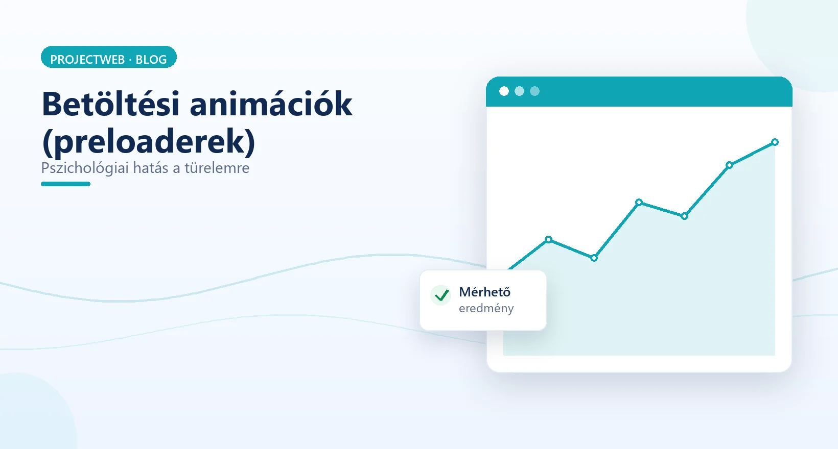 A weboldal betöltési animációk (preloaderek) pszichológiai hatása a felhasználó türelmére, illusztráció