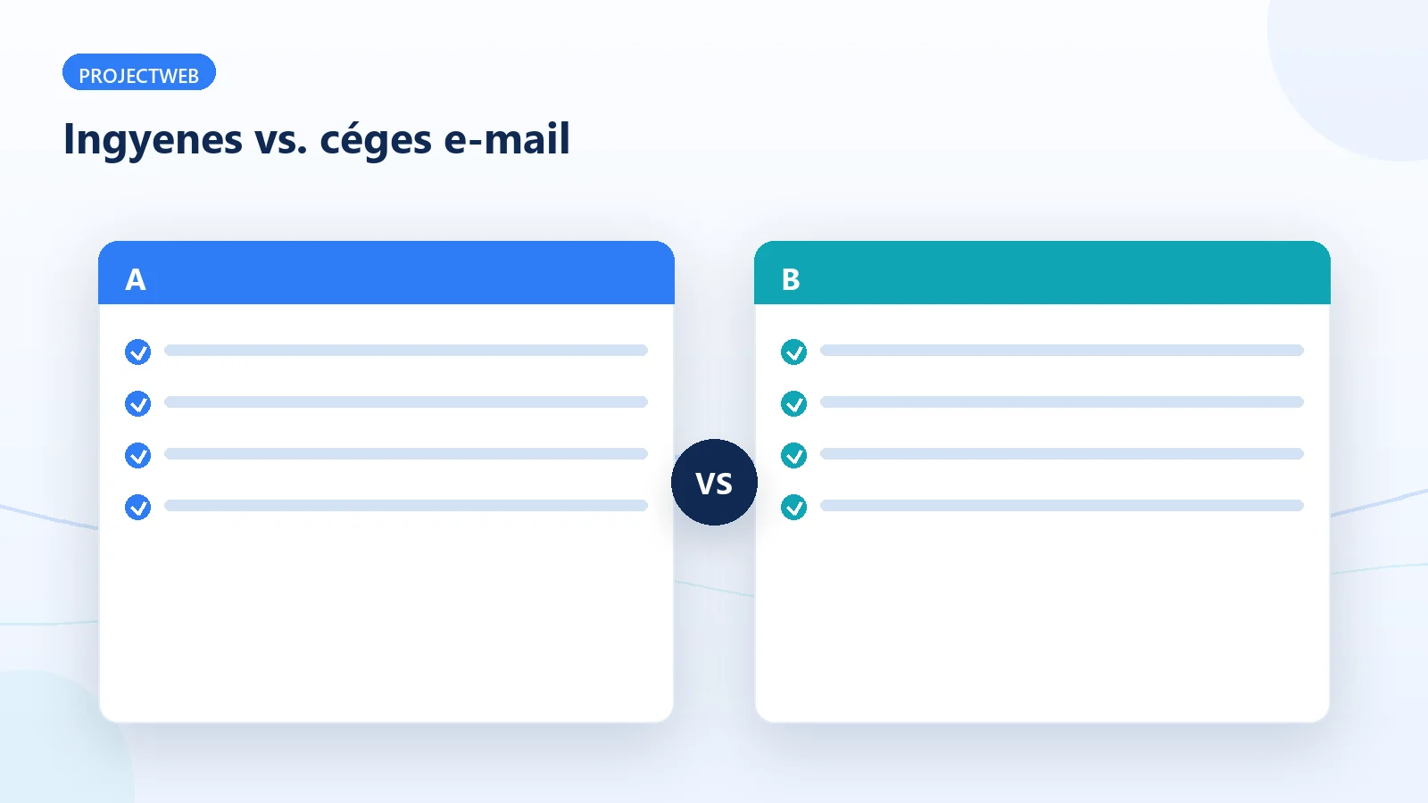 Az ingyenes és a saját domaines céges e-mail összehasonlítása
