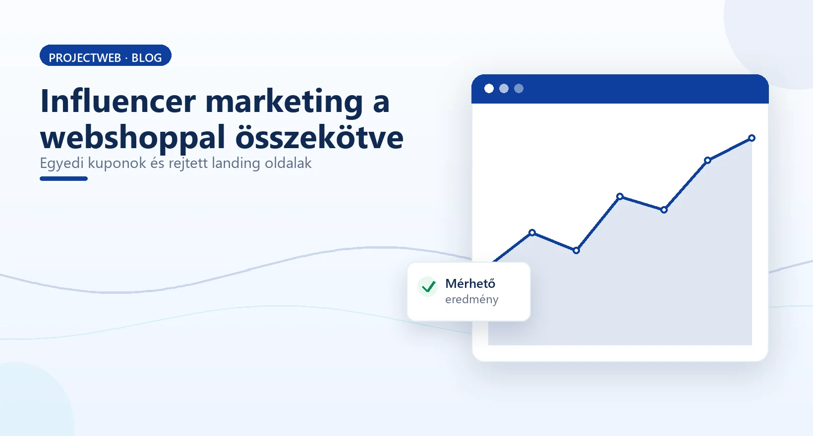 Influencer marketing technikai összekötése a webshoppal egyedi kuponokkal, illusztráció