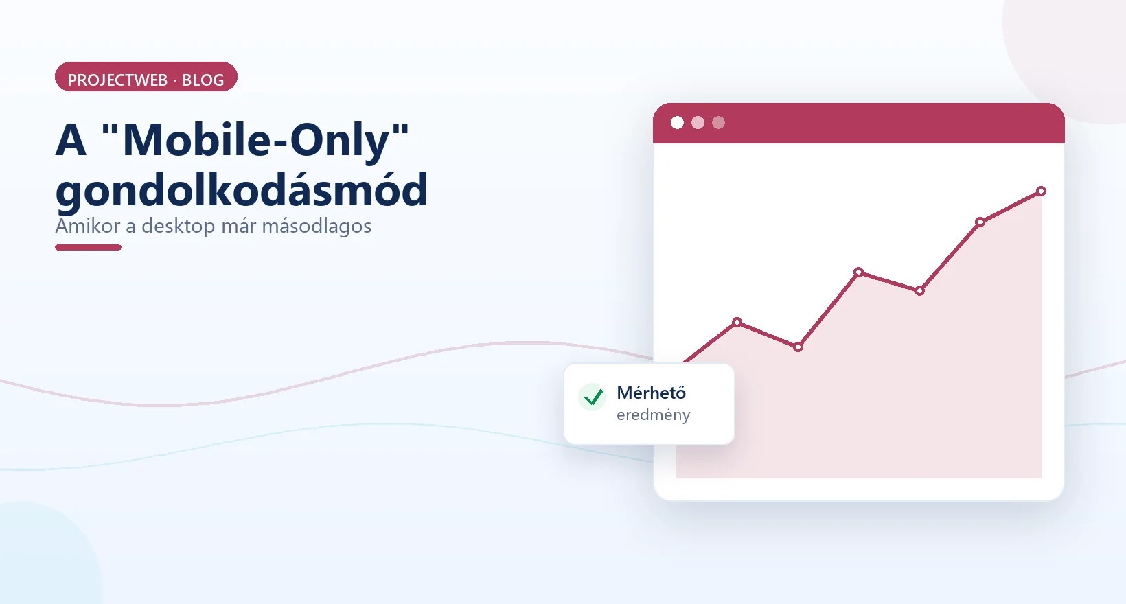 Mobile-Only szemlélet a weboldalkészítésben, a mobil az elsődleges, illusztráció