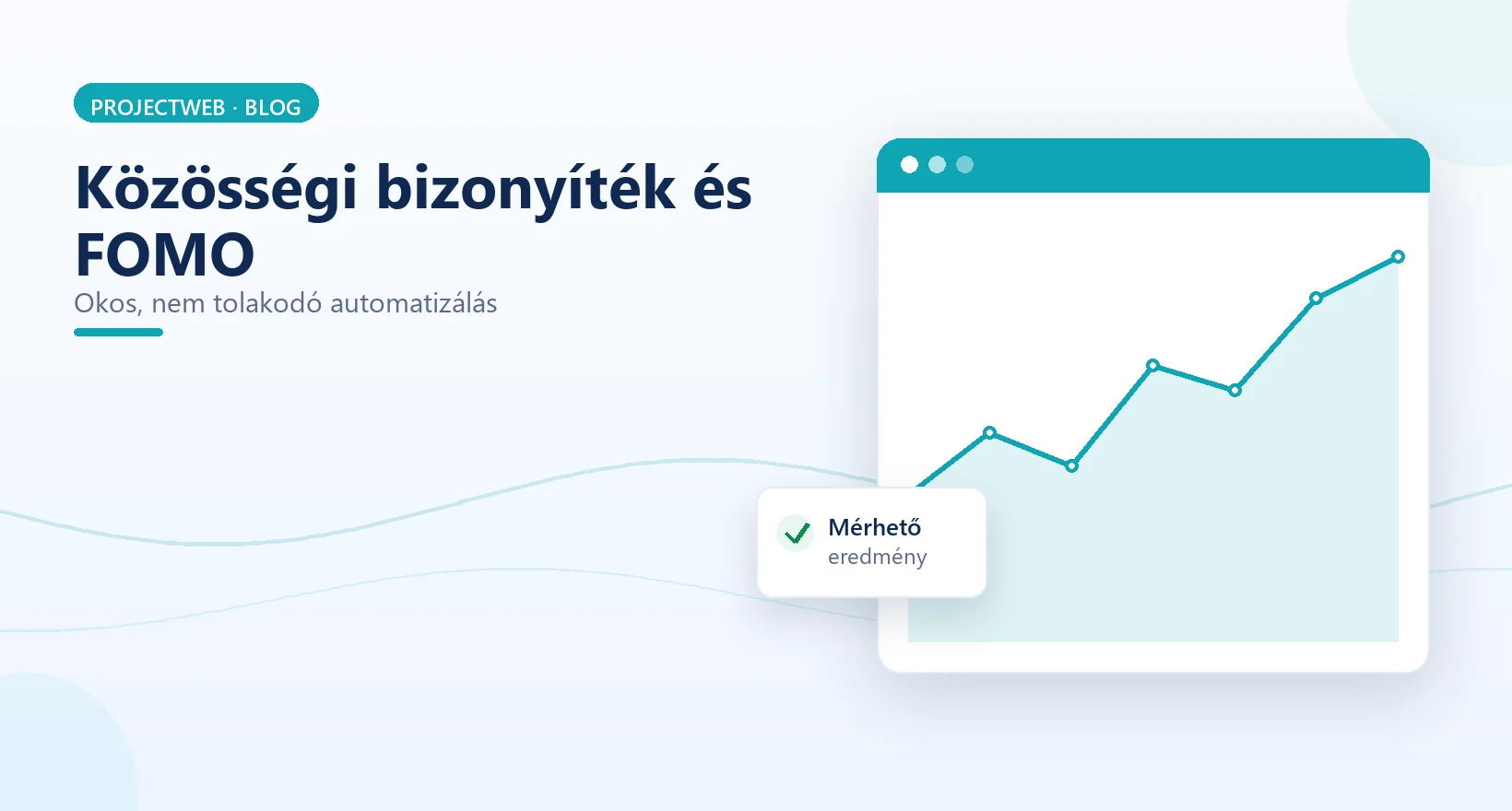 Közösségi bizonyíték (social proof) és FOMO widgetek okos automatizálása, illusztráció