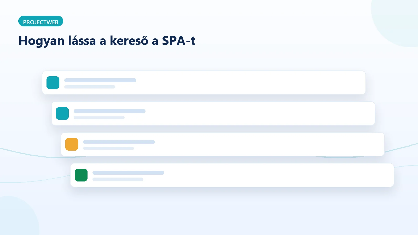A SPA tartalom renderelésének rétegei a kereső szempontjából