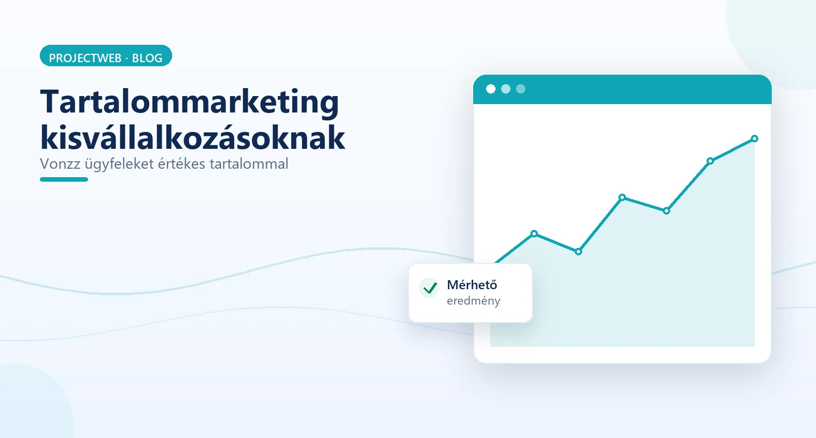 Tartalommarketing kisvállalkozásoknak, ügyfélszerzés értékes tartalommal, illusztráció