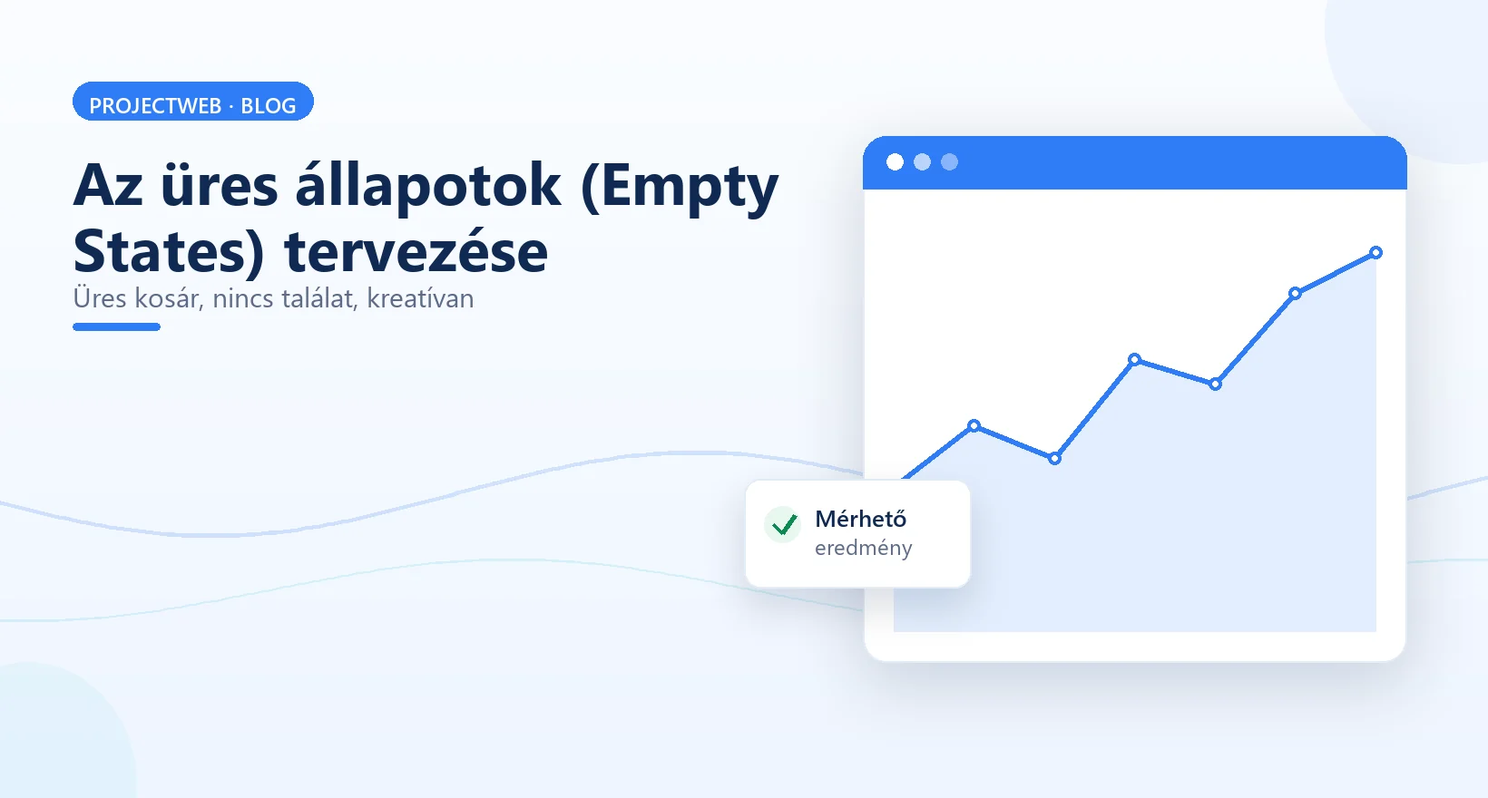 Az üres állapotok (empty states) kreatív UX és UI tervezése a weboldalon, illusztráció