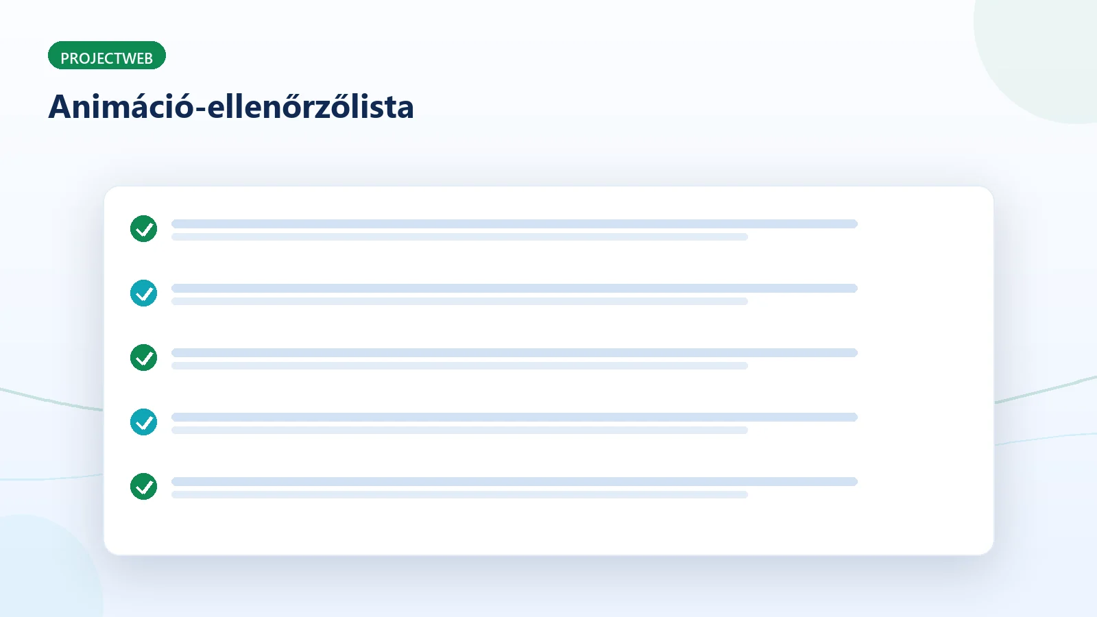 Ellenőrzőlista a teljesítménybarát webes animációkhoz