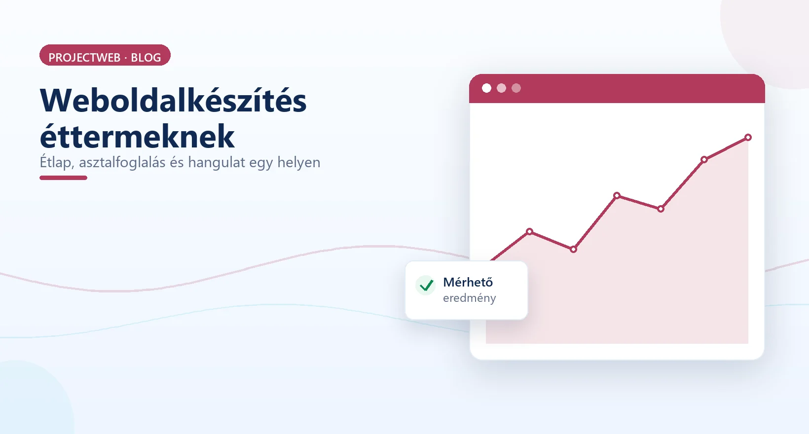 Weboldalkészítés éttermeknek és kávézóknak, étlap és asztalfoglalás, illusztráció