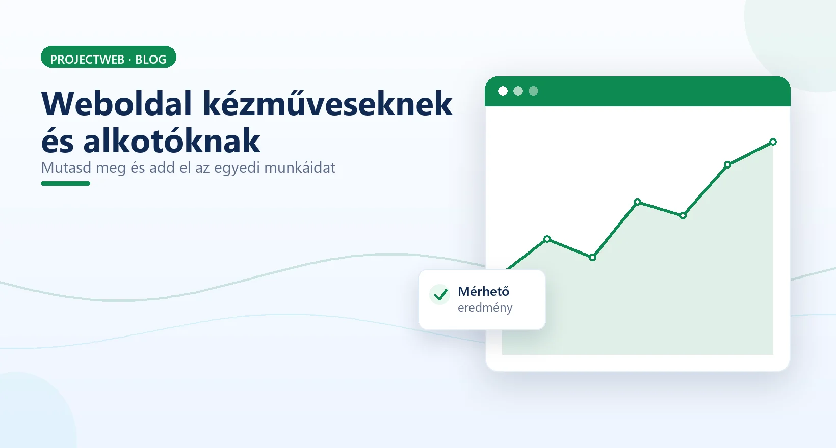 Weboldal kézműveseknek és alkotóknak, egyedi munkák bemutatása és eladása, illusztráció