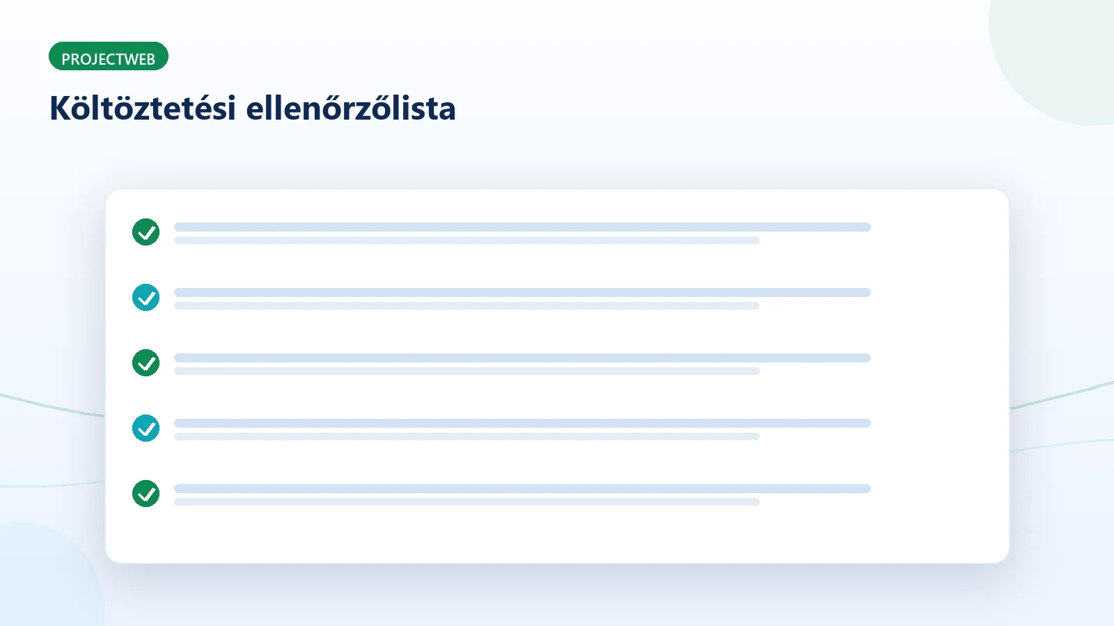 Weboldal-költöztetési ellenőrzőlista