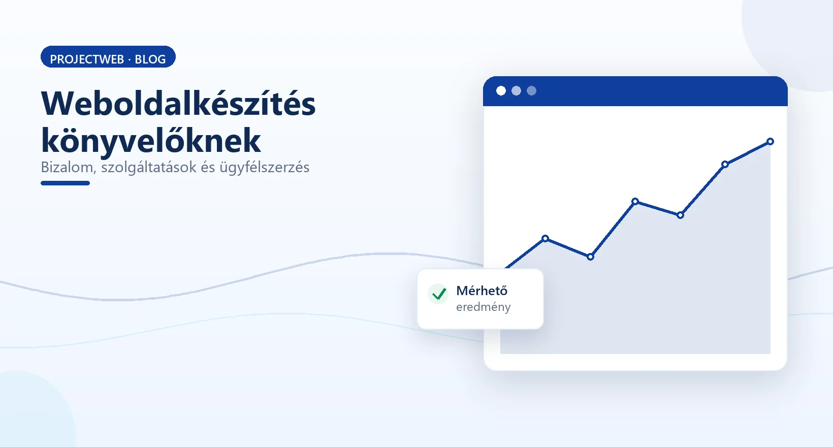 Weboldalkészítés könyvelőknek és könyvelőirodáknak, bizalomépítő honlap, illusztráció