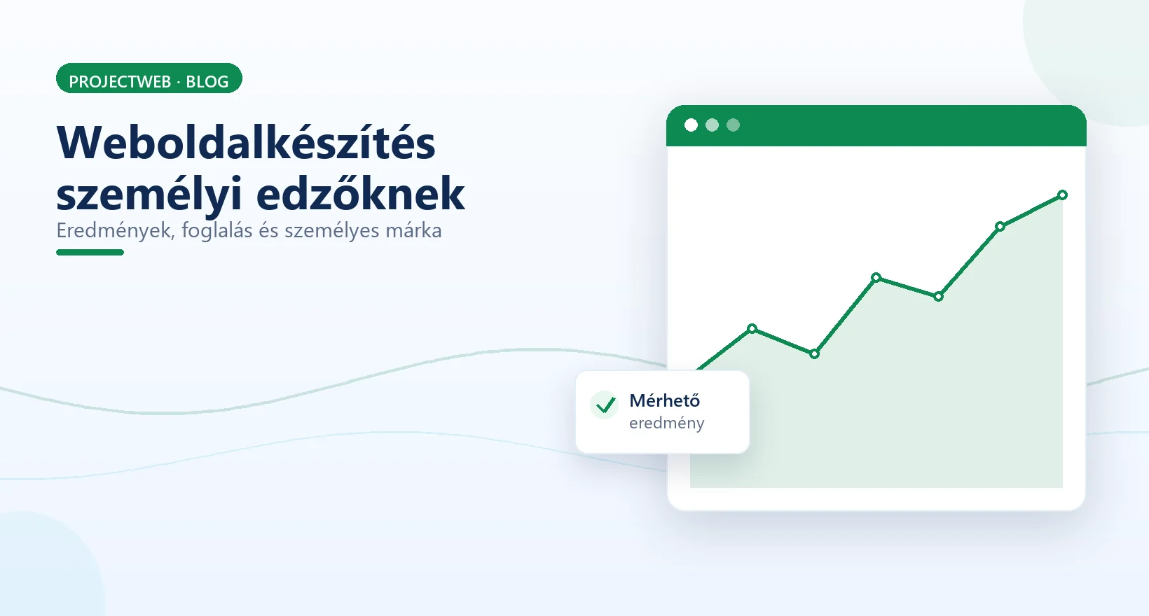 Weboldalkészítés személyi edzőknek és fitneszedzőknek, eredmények és foglalás, illusztráció