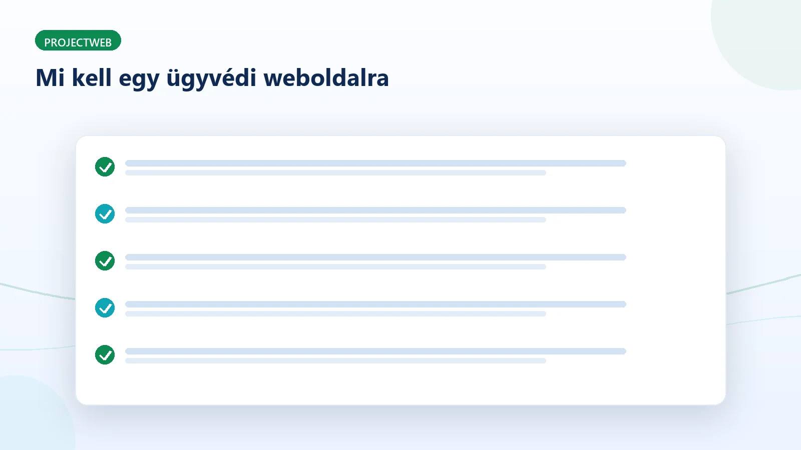 Egy ügyvédi weboldal kötelező elemei, ellenőrzőlista