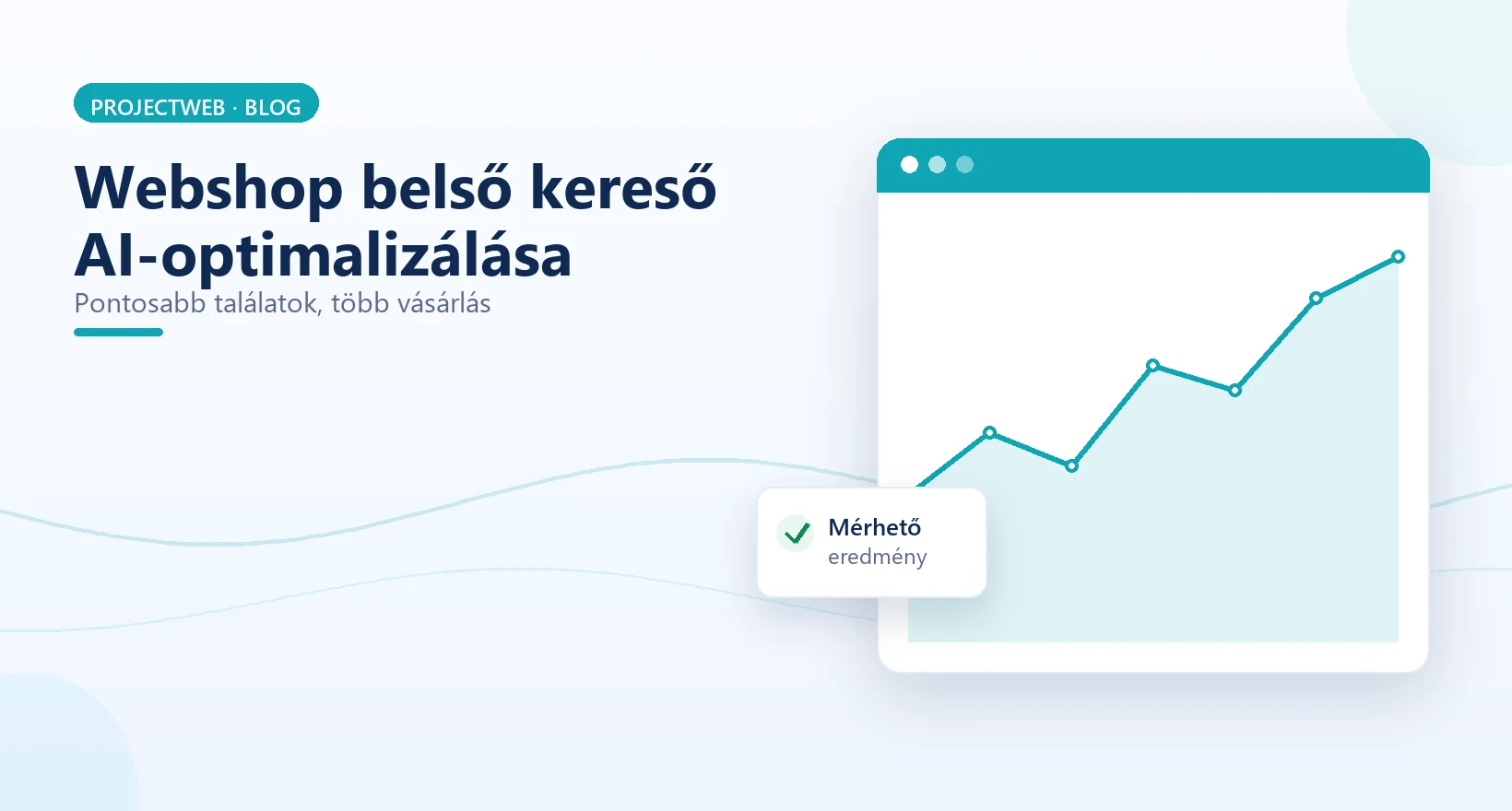 Webshop belső keresőmotor (site search) AI-optimalizálása a pontosabb találatokért, illusztráció
